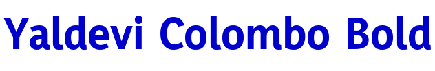 Yaldevi Colombo Bold font